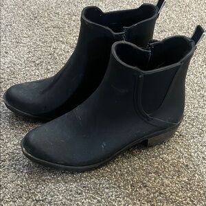 Lucky Brand Sleek Black Ankle Booties